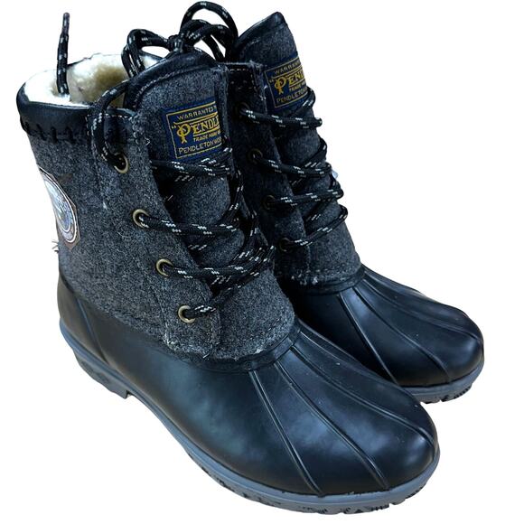 Pendleton Olympic Duck Lace Up Waterproof Boot Women's Size 6 New Without Box - Picture 1 of 8